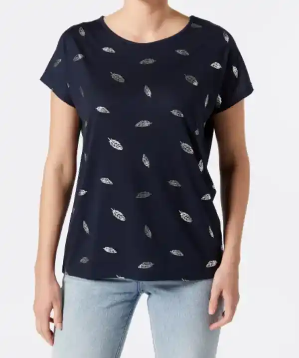 Bild 1 von T-Shirt mit Foliendruck, dunkelblau
