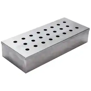 Räucherbox 24 x 10 x 4,5 cm aus Edelstahl