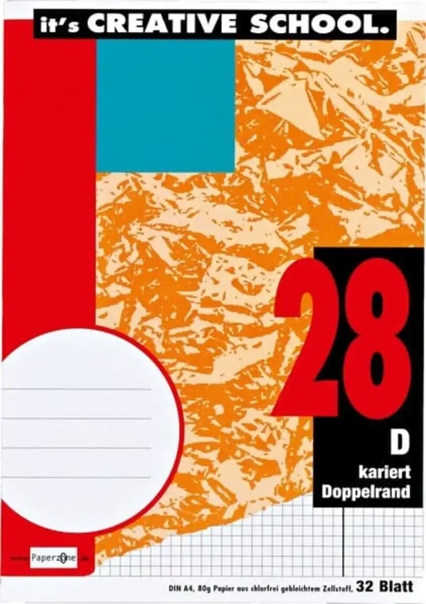 Bild 1 von PAPERZONE Heft A4 Lineatur 28 32 Blatt, 1 Stk