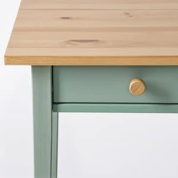Bild 2 von HEMNES Ablagetisch, graugrün/hellbraun lasiert, 46x35 cm