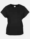 Bild 1 von Damen Shirt mit abgeschrägten Ärmeln Schwarz