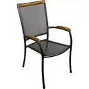 Bild 1 von Stapelstuhl 67 x 55 x 95 cm Streckmetall mit Holz