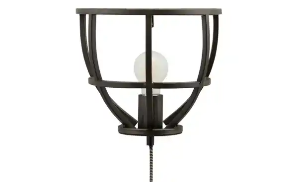 Bild 4 von Wandleuchte, 1-flammig, Metall schwarz