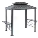 Bild 1 von Sojag Grillpavillon Messina BBQ Aluminium 179 cm x 292 cm x 262 cm Anthrazit