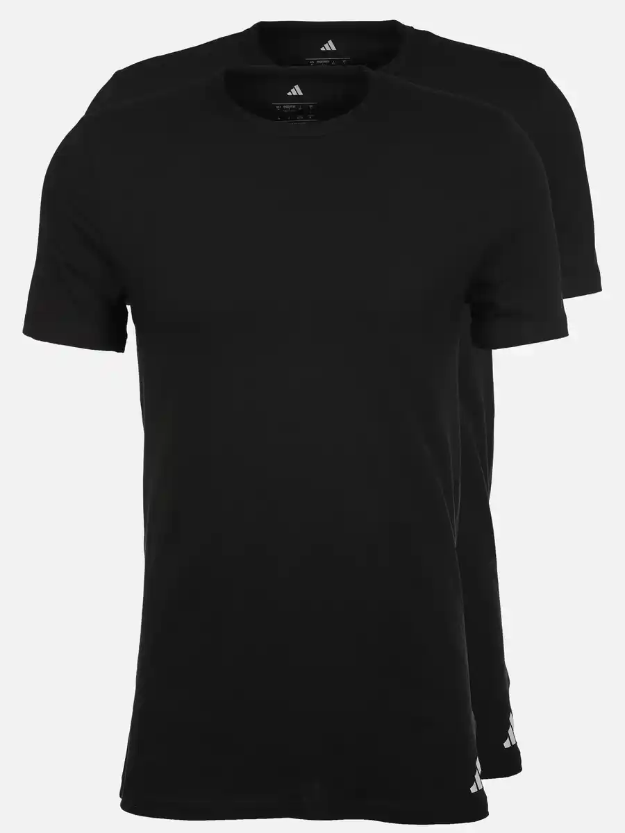 Bild 1 von Herren Unterhemden mit Ärmel im 2er Pack Schwarz