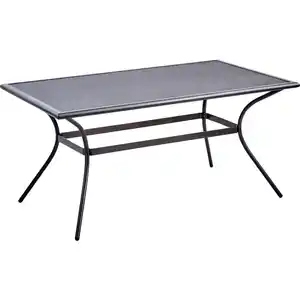 Gartentisch 150 x 90 x 72 cm Streckmetall anthrazit