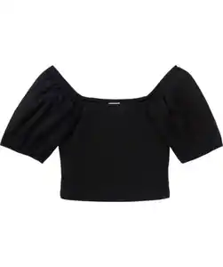 Bluse in Schwarz, schwarz
