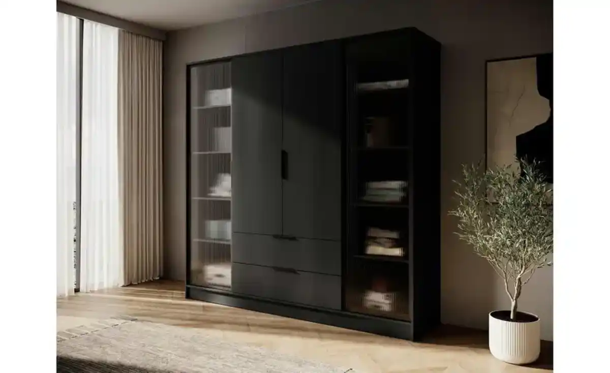 Bild 1 von Drehtürenschrank mit 2 Schubladen Lyke