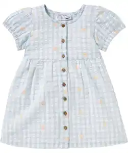 Kleid aus Baumwolle, dukeltürkis