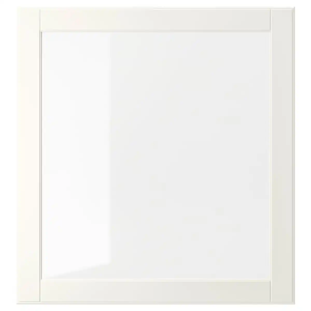 Bild 1 von OSTVIK Vitrinentür, weiß/Klarglas, 60x64 cm