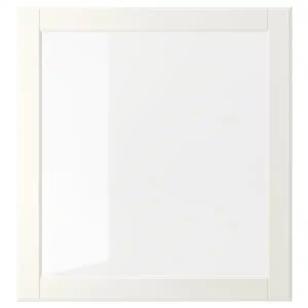 Bild 1 von OSTVIK Vitrinentür, weiß/Klarglas, 60x64 cm