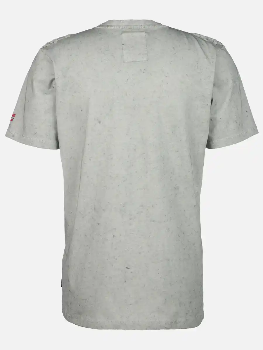 Bild 2 von Herren Henleyshirt im Used Look Grau