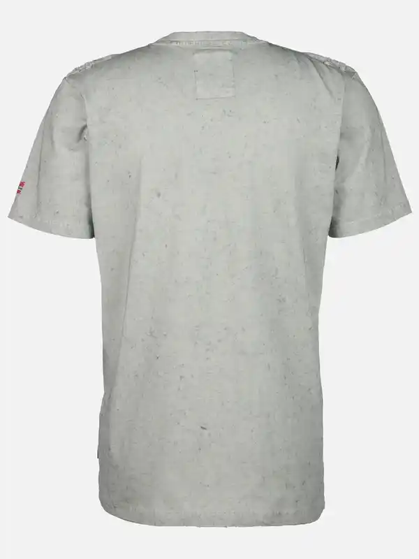 Bild 2 von Herren Henleyshirt im Used Look Grau