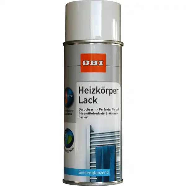 Bild 1 von OBI Heizkörper Lack Spray Weiß seidenglänzend wv 400 ml