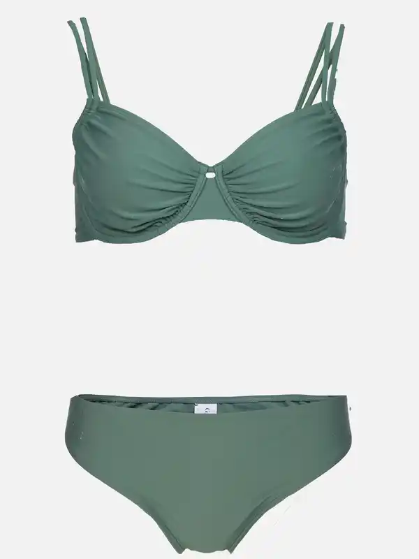 Bild 1 von Damen Bikini unifarben Oliv