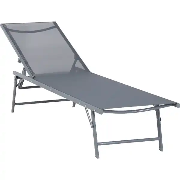 Bild 2 von Sonnenliege Casma Stahl Polyester Grau