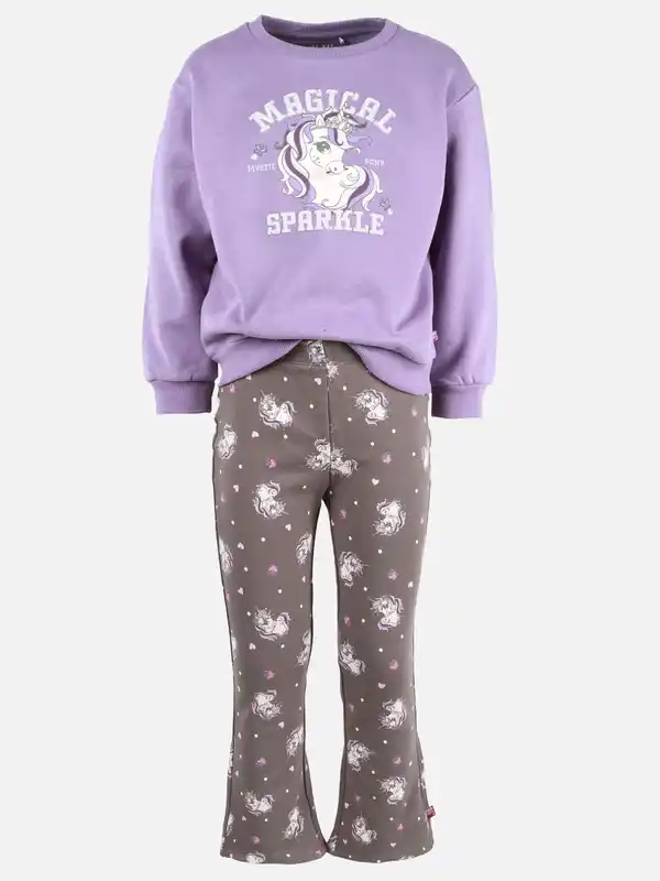 Bild 2 von Mädchen 2er Set bestehend aus Sweaty und Hose Lila