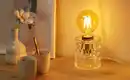 Bild 1 von levelone Tischleuchte, 1-flammig, Glas in Kristall-Optik