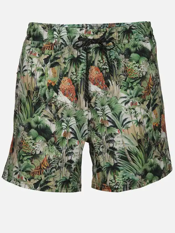 Bild 1 von Herren Badehose mit Print Grün