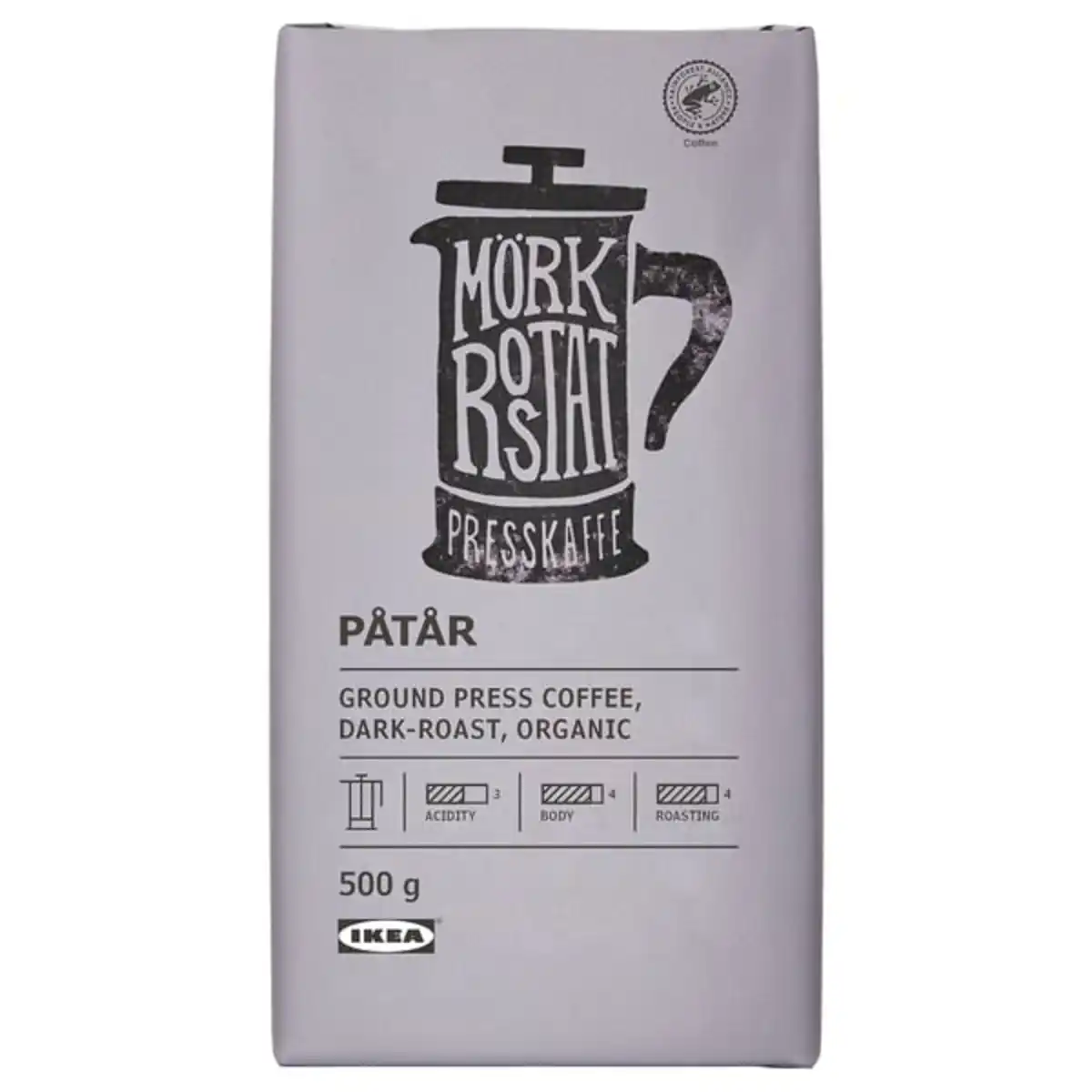 Bild 1 von PÅTÅR Kaffee f Kaffeezubereiter, gemahlen, dunkle Röstung biologisch/Rainforest Alliance Certified, 500 g