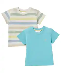 Doppelpack T-Shirts, türkis
