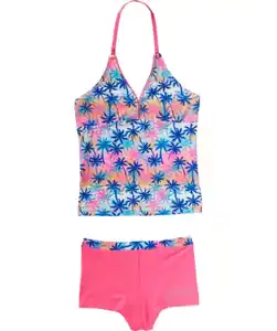 Tankini mit Palmen, pink