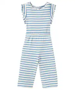 Gestreifter Jumpsuit, vanille