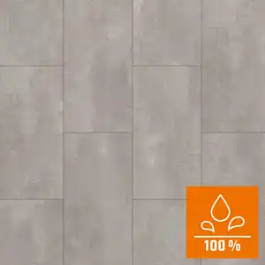 Excellent Plus Fliese Laminat 8 mm Wasserfest Ocean Beton Perlgrau