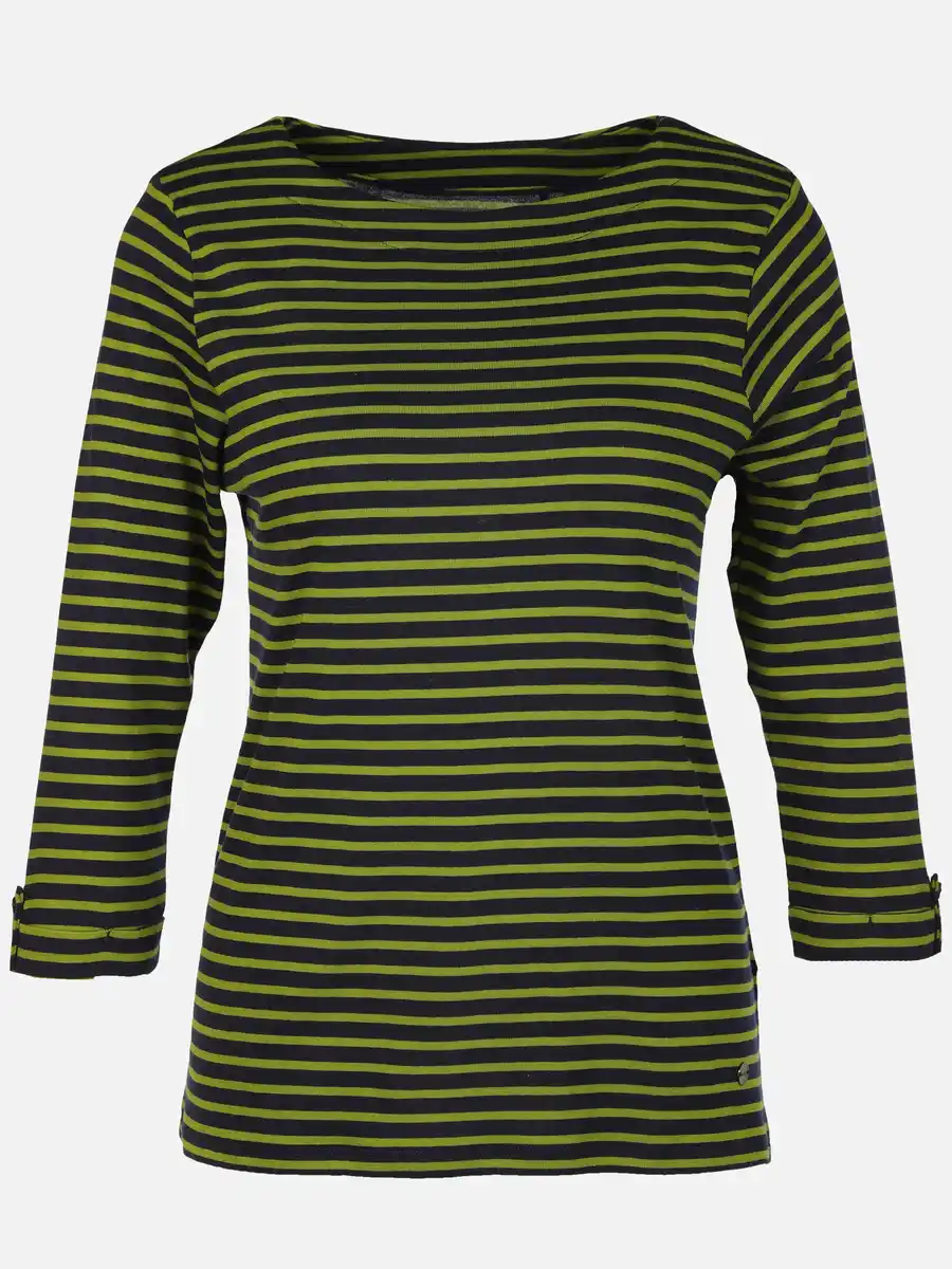 Bild 1 von Damen Streifenshirt mit 7/8 Ärmeln Grün