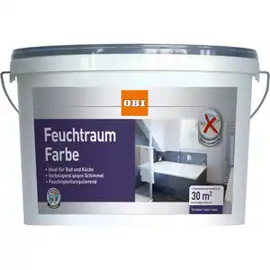 OBI Feuchtraumfarbe Weiß matt 5 l