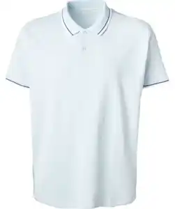 Poloshirt aus Baumwolle, hellblau