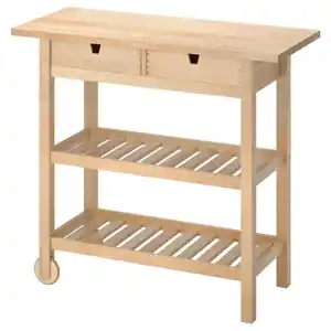 FÖRHÖJA Servierwagen, Birke, 100x43 cm