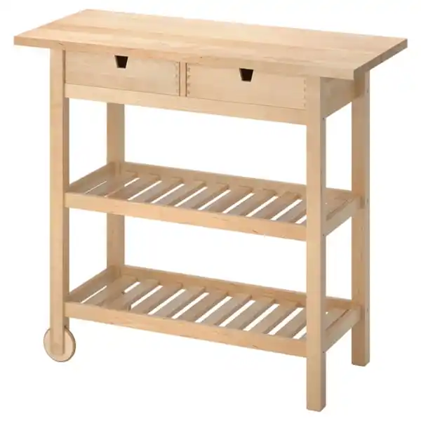 Bild 1 von FÖRHÖJA Servierwagen, Birke, 100x43 cm