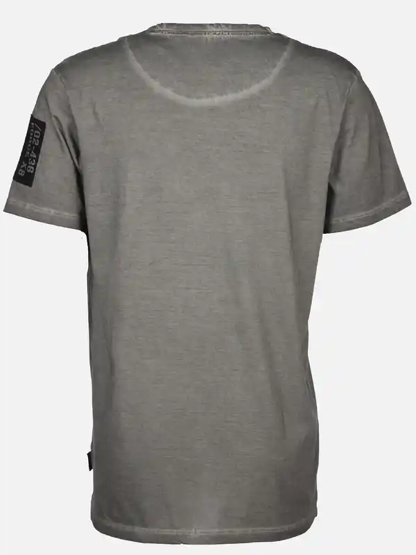 Bild 2 von Herren Henleyshirt im Used Look Grau