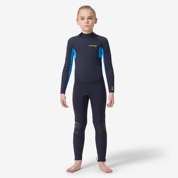 Bild 1 von OLAIAN Neoprenanzug Surfen Kinder Rückenreißverschluss 100 2/2 mm dunkelblau