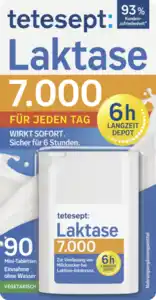 tetesept Laktase 7.000 Langzeit-Depot Mini-Tabletten, 25,2 g