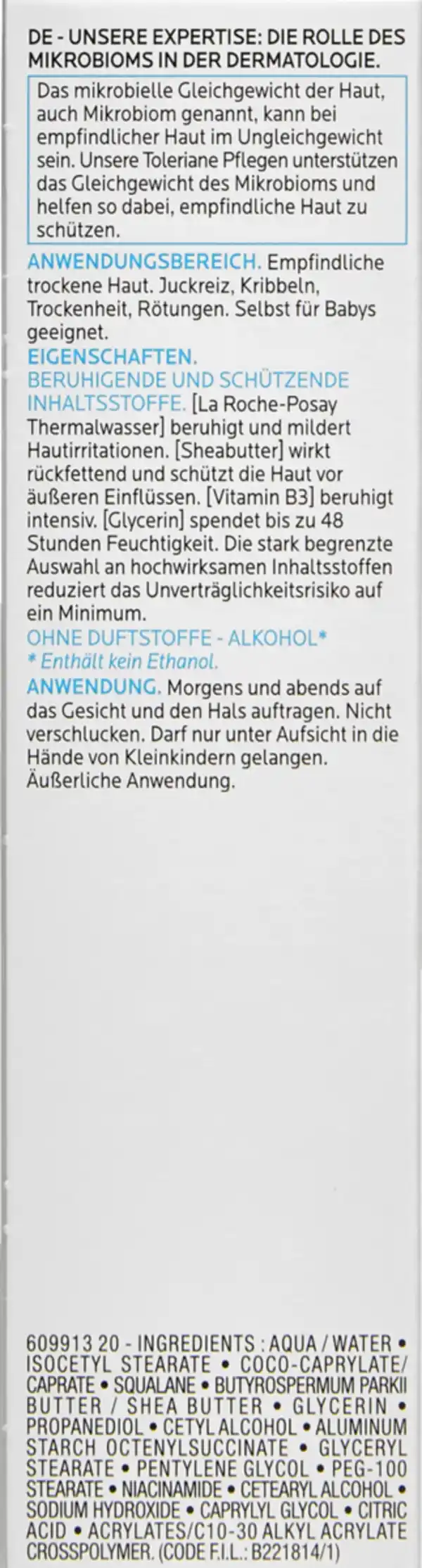 Bild 2 von LA ROCHE-POSAY Toleriane Sensitive Reichhaltig, 40 ml