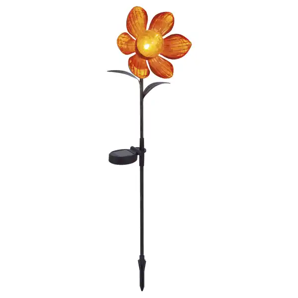 Bild 1 von toom LED-Solarleuchte 'Blüte' orange 71 cm