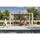 Bild 1 von décor et jardin Pergola 'Ambre 1P' naturbelassen 401 x 304 cm