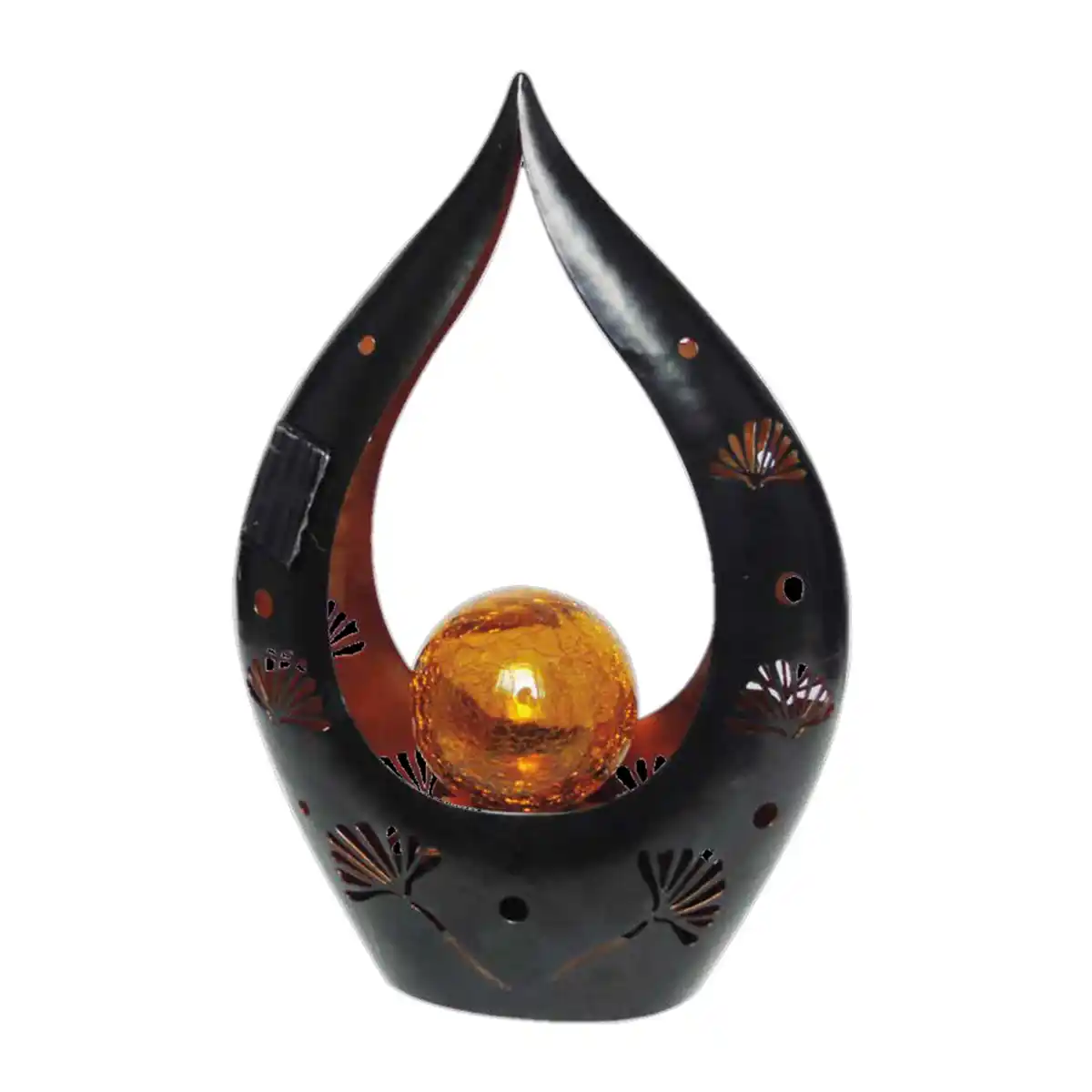 Bild 1 von toom Solar-Dekoleuchte 'Blüte' anthrazit/gold 20,8 x 30,7 cm