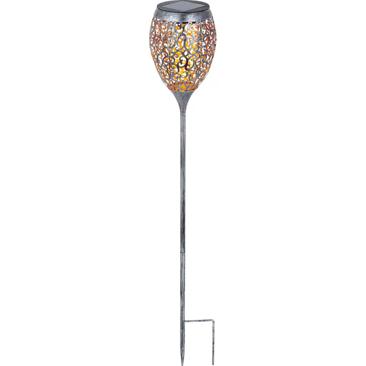 Bild 1 von toom Solarfackel silbern/gold Ø 12,5 x 75,5 cm