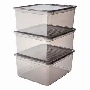 Keeeper Aufbewahrungsbox-Set 'Bea' 3-teilig mit Deckel 39 x 33,5 x 25,5 cm