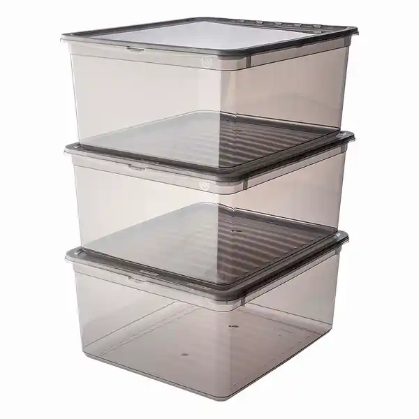 Bild 1 von Keeeper Aufbewahrungsbox-Set 'Bea' 3-teilig mit Deckel 39 x 33,5 x 25,5 cm