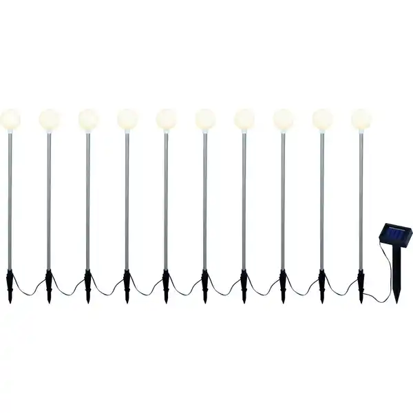 Bild 1 von toom Solar-Stablichterkette 10 LEDs weiß/silbern 350 cm