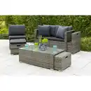 Bild 3 von MERXX Gartenmöbelset »Agira«, 4 Sitzplätze, Stahl/Kunststoff, inkl. Auflagen