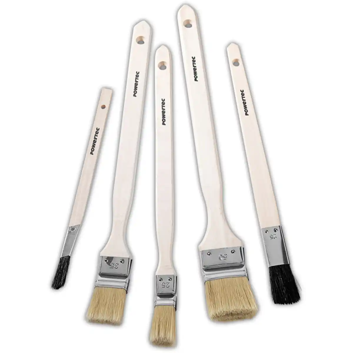 Bild 1 von Powertec Color Echtholz-Anstreich-Pinsel-Set 5tlg.