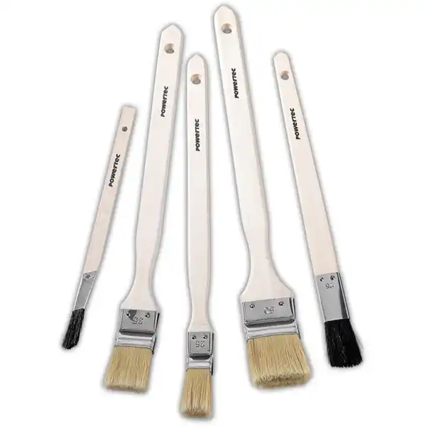 Bild 1 von Powertec Color Echtholz-Anstreich-Pinsel-Set 5tlg.