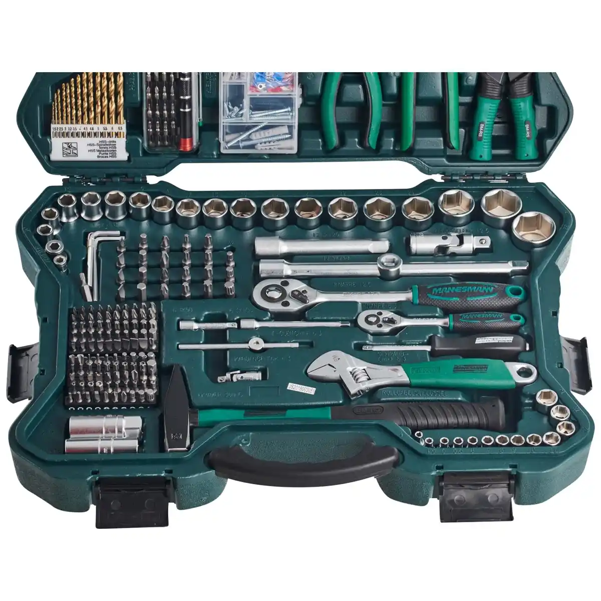 Bild 3 von BRÜDER MANNESMANN Werkzeugkoffer »M29088«, Kunststoff, bestückt, 303-teilig