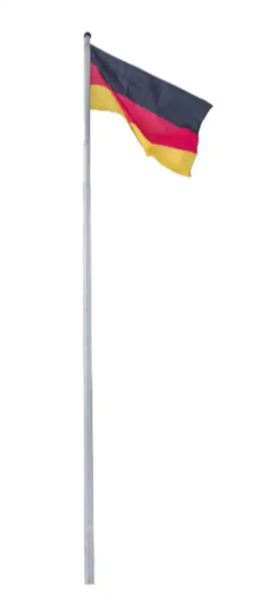 Bild 1 von Fahnenmast Alu 4tlg. ca. 6,2m mit Fahne 150x90cm