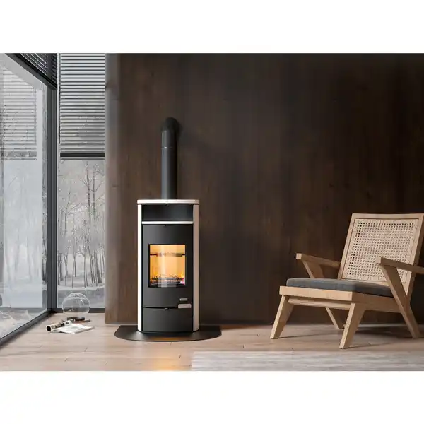 Bild 2 von accente Kaminofen »Versari Deluxe«, beige, Sandstein, 7 kW